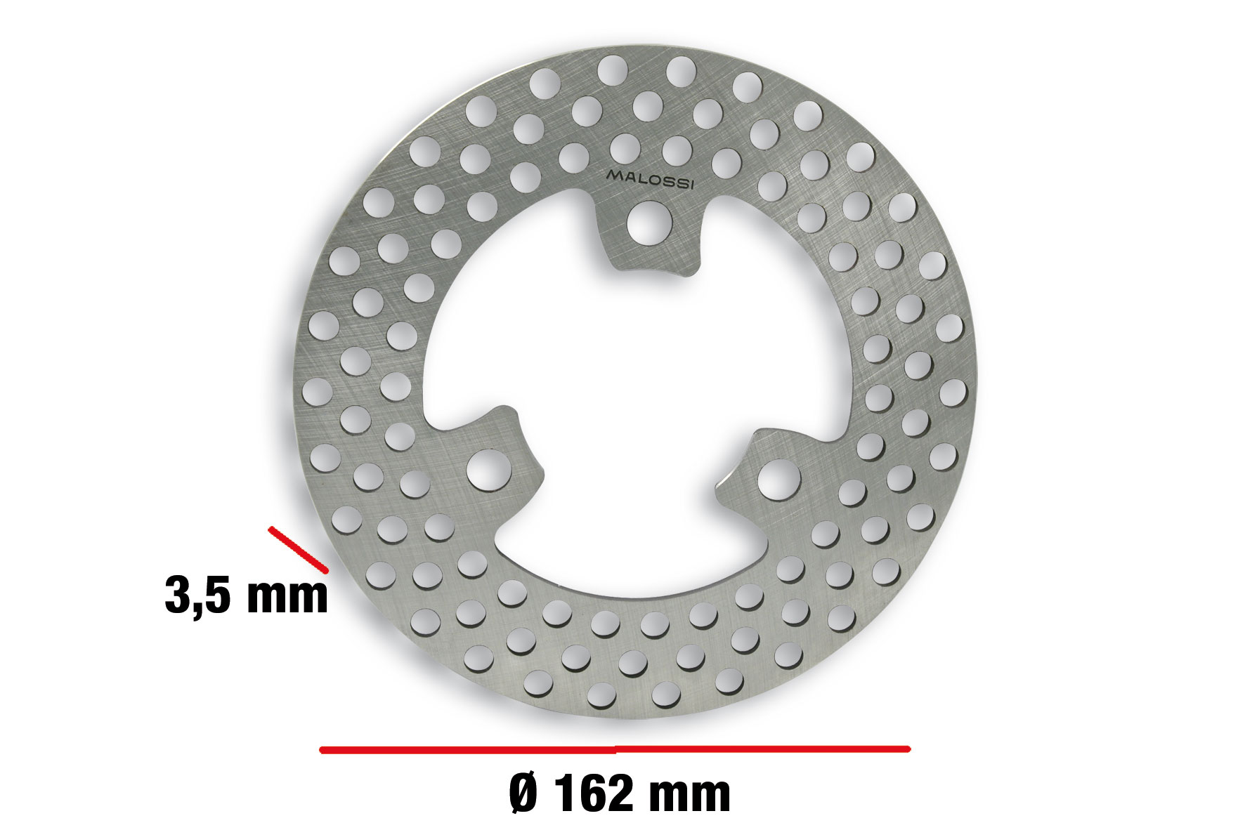 Malossi Brake Disc BRAKE POWER DISC D.ext 162-thickness 3.5 mm BSV DIO ZX 50 2T 1994-(AF34E)